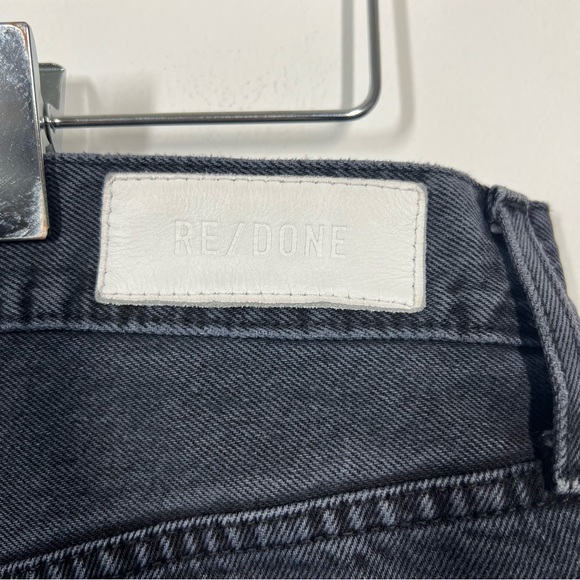Re/Done Women’s Size 29 Washed Black High Rise Loose Button Fly Jean - Picture 10 of 15
